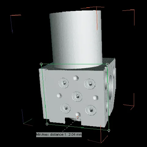 Shortest distance measurement (3D image) | Matsusada Precision