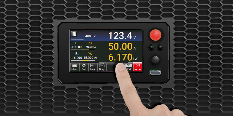 Large Color Touch Panel | PBH series | Bidirectional (Regenerative) DC Power supply | Matsusada Precision