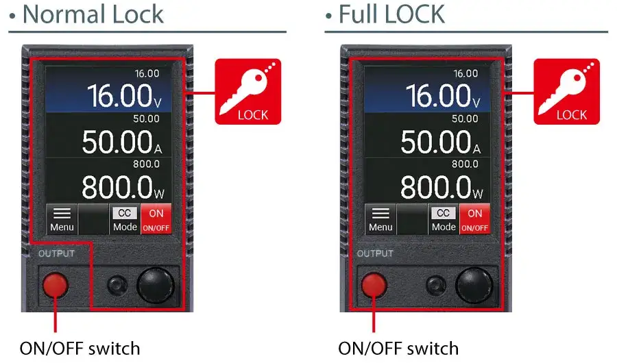 Two-Mode Lock Function | PKTS series | DC power supply Benchtop | Matsusada Precision