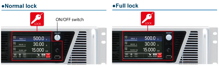 Two-mode Lock Function | PRTM series | Rack Mount DC Power Supplies | Matsusada Precision