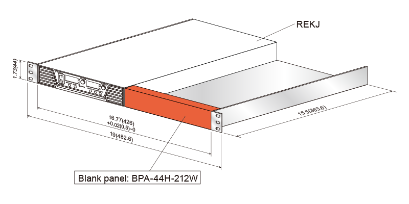 Blank Panel for RMO-44H-HALF