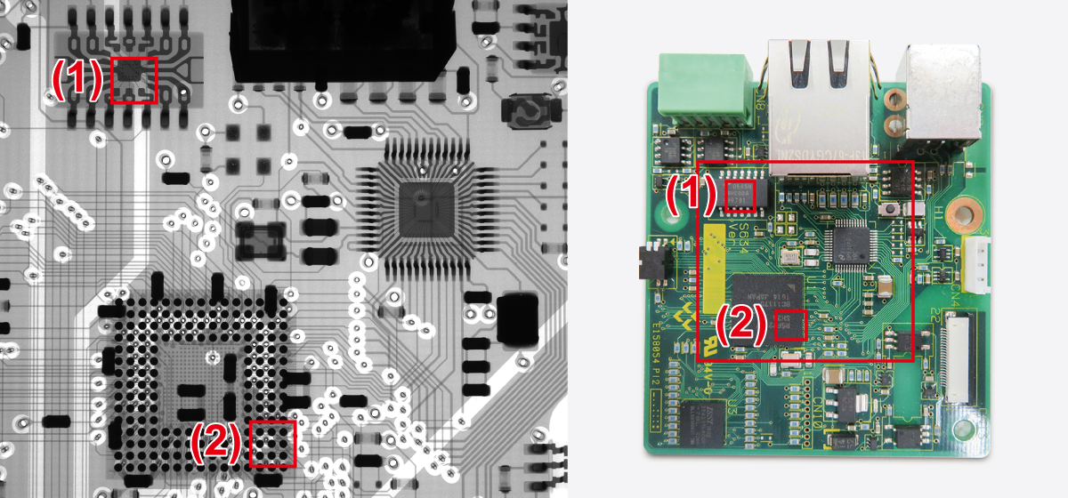 Circuit board | precision μB3200 | X-ray Inspection in Benchtop (Top View Type) | Matsusada Precision