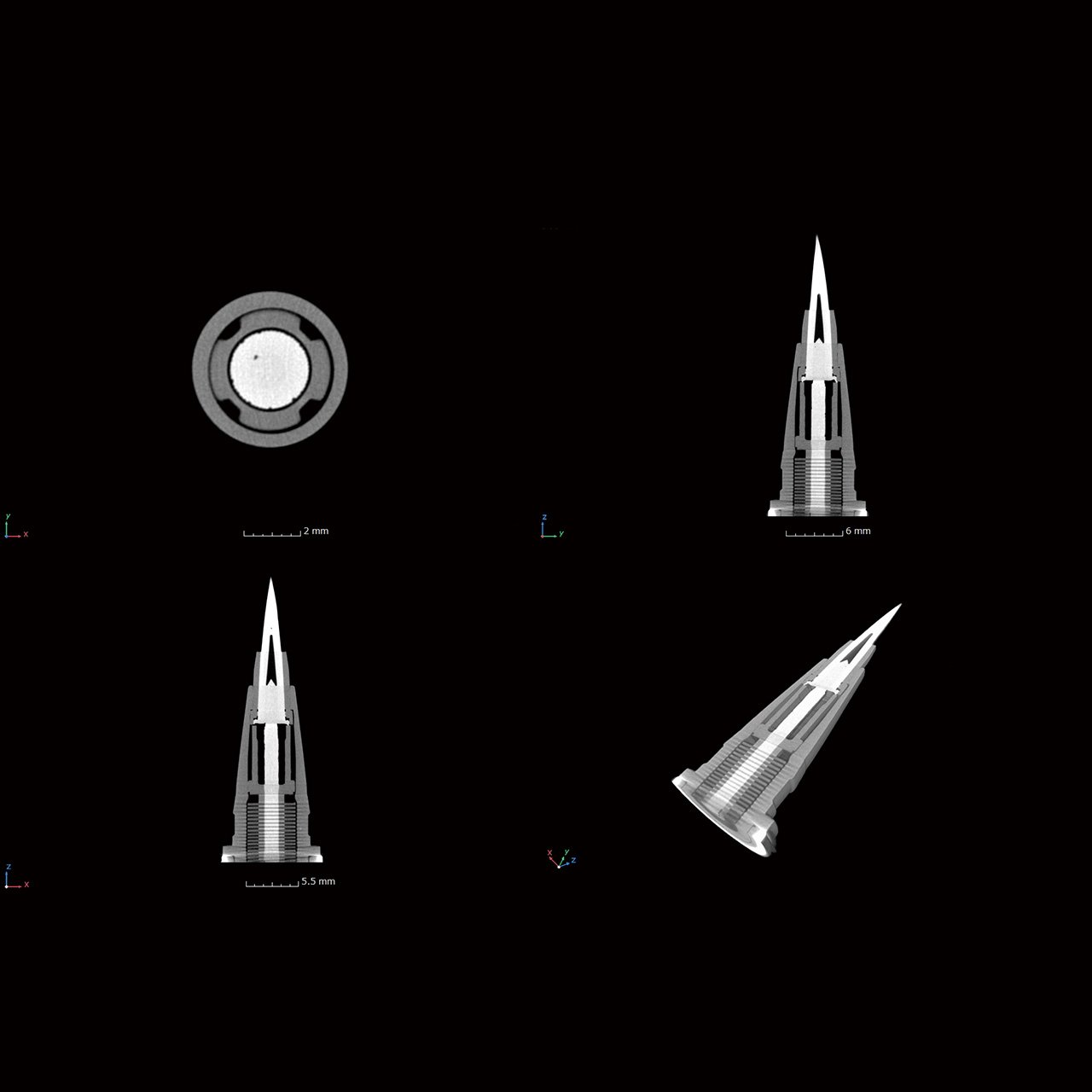 Push bottle (tomograph of multiplanar reconstruction)