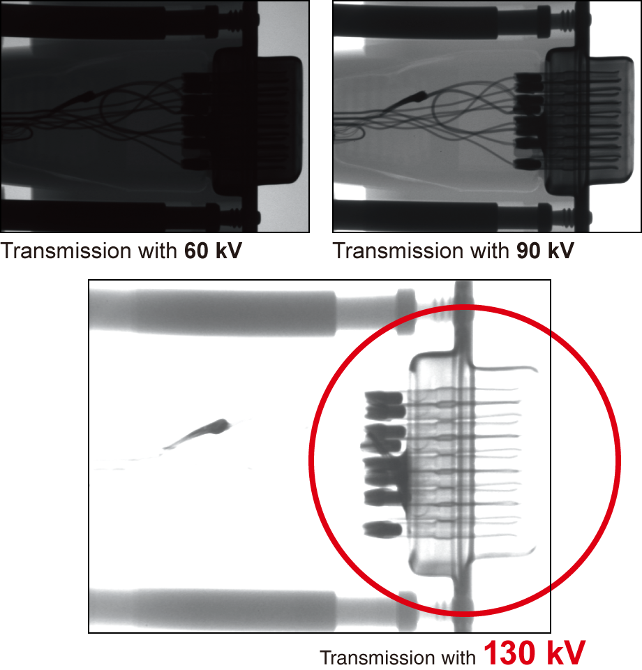 Capture clear image of sample covered by metal | μRay8400 series | X-ray Inspection System (Vertical Model) | Matsusada Precision