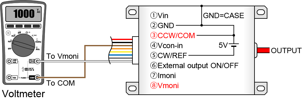 Connecting monitor terminals｜How to use high voltage power supply modules?｜Matsusada Precision