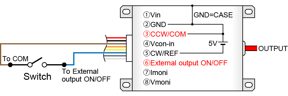 Switch connections｜How to use high voltage power supply modules?｜Matsusada Precision